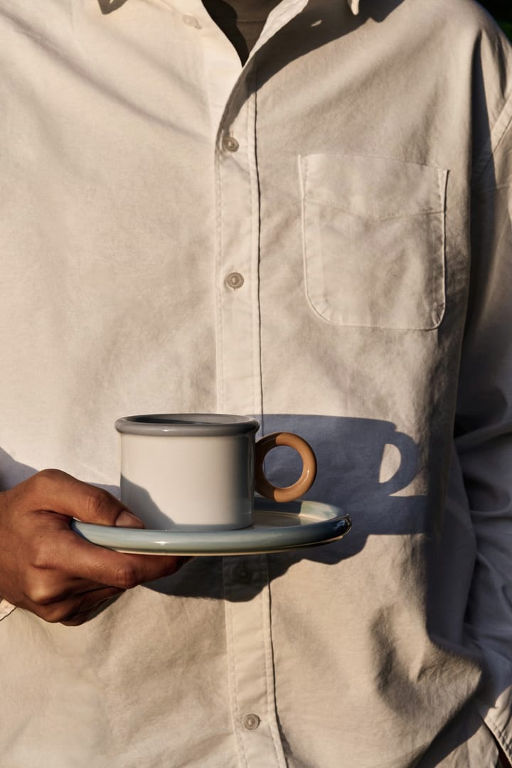 Chunky ソーサー付きカップ, Blue-grey Scandi Living | スカンジリビング