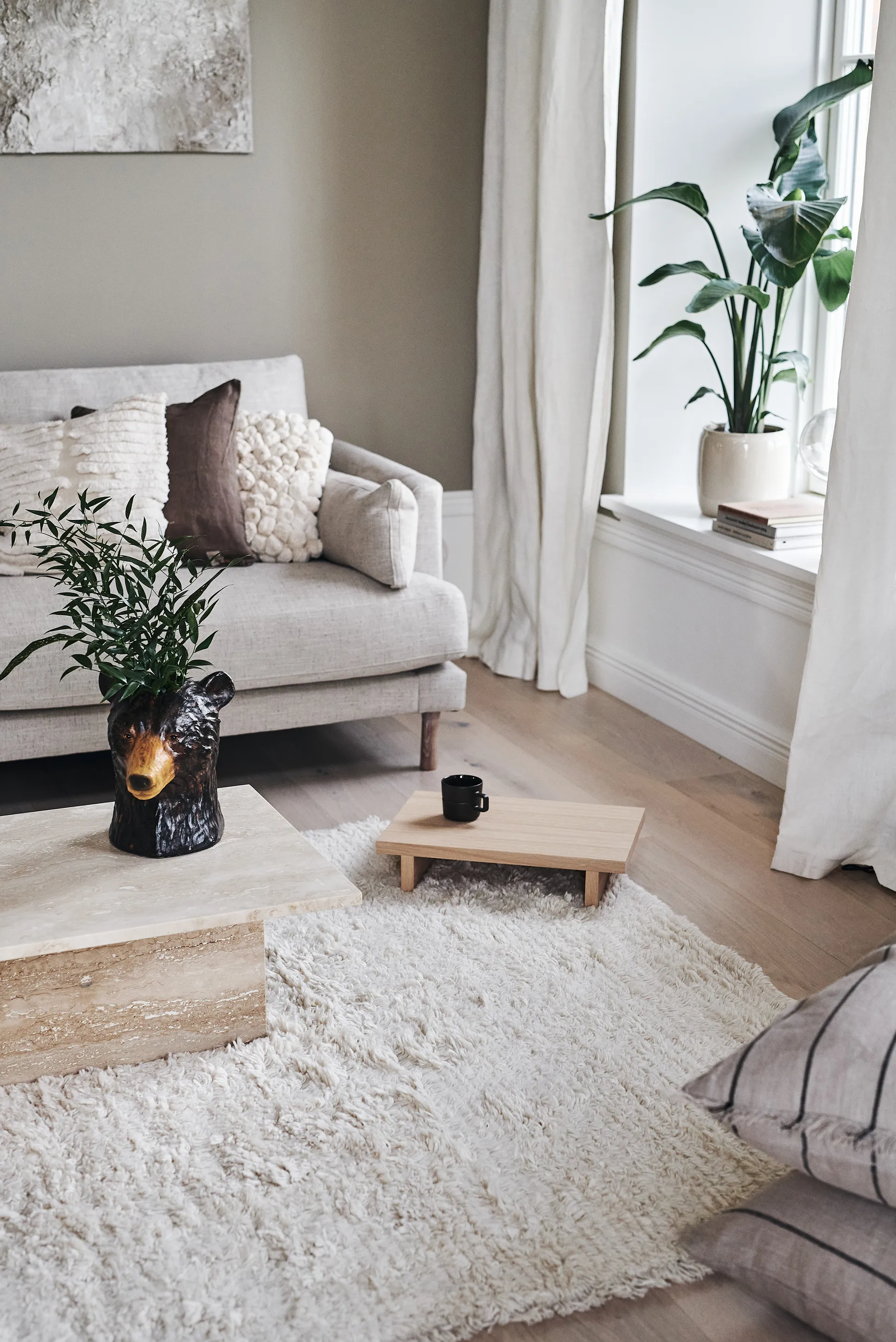 Cozy ウールカーペット natural white, 170x240 cm Scandi Living | スカンジリビング