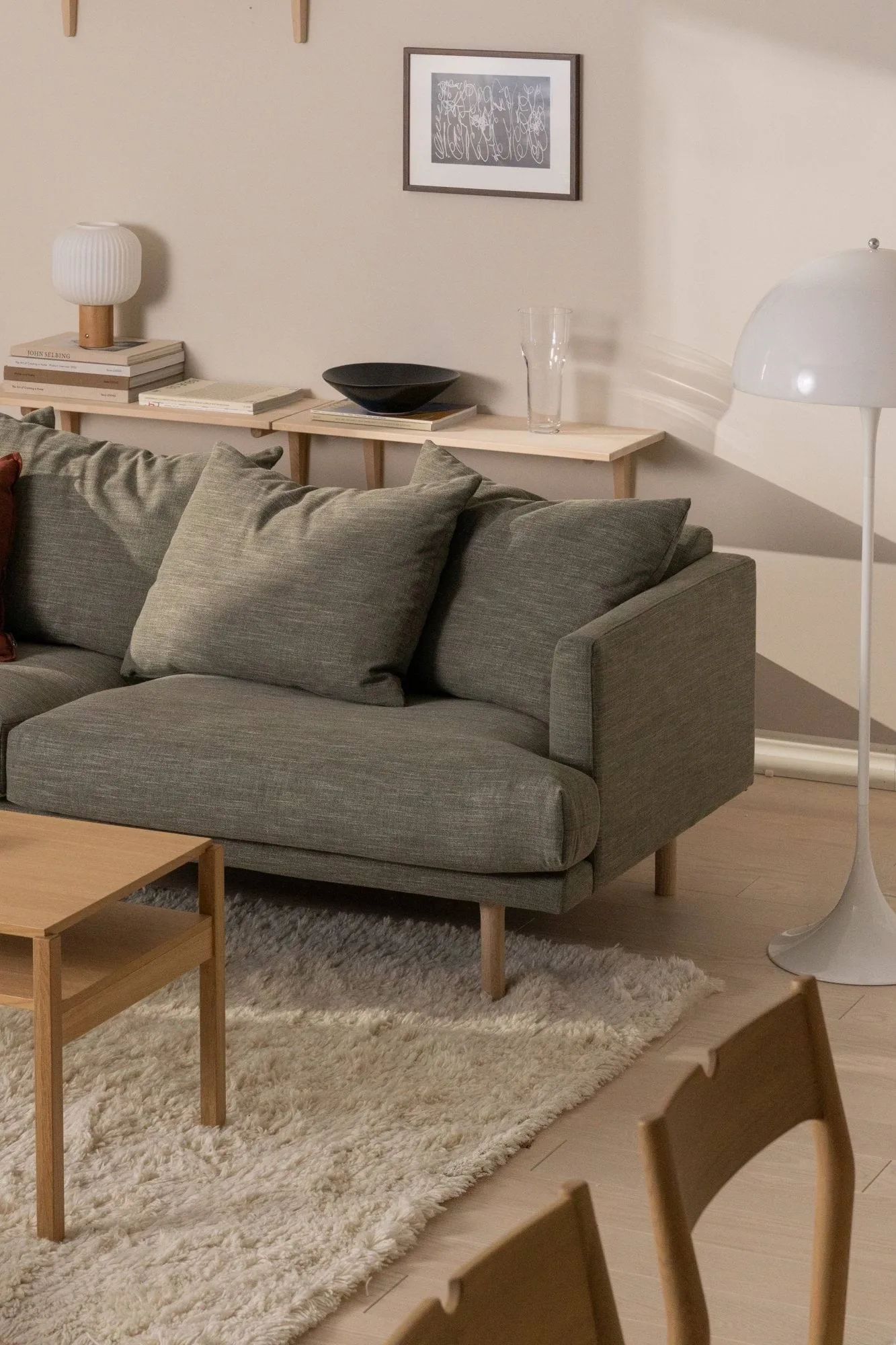 Cozy ウールカーペット natural white, 200x300 cm Scandi Living | スカンジリビング