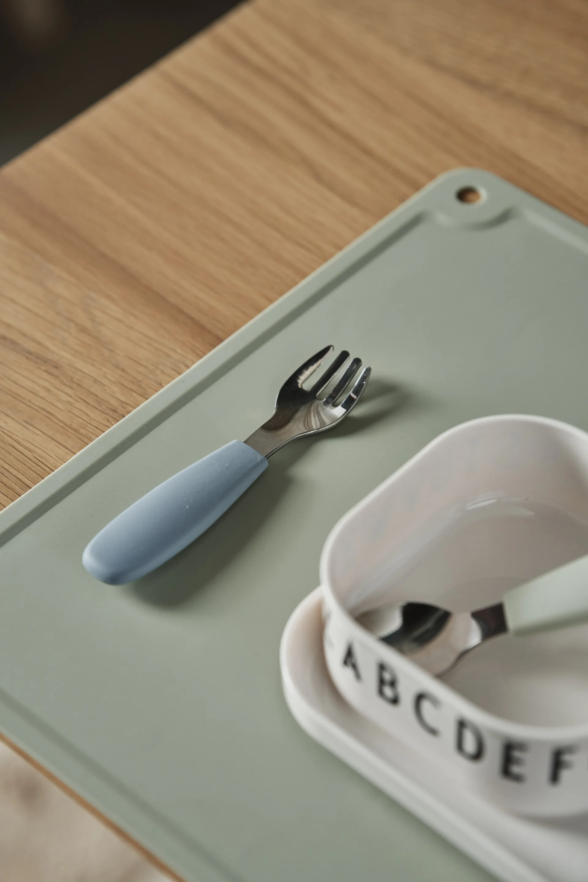 Dine カトラリーセット シリコン 3本, Green-Blue Scandi Living | スカンジリビング