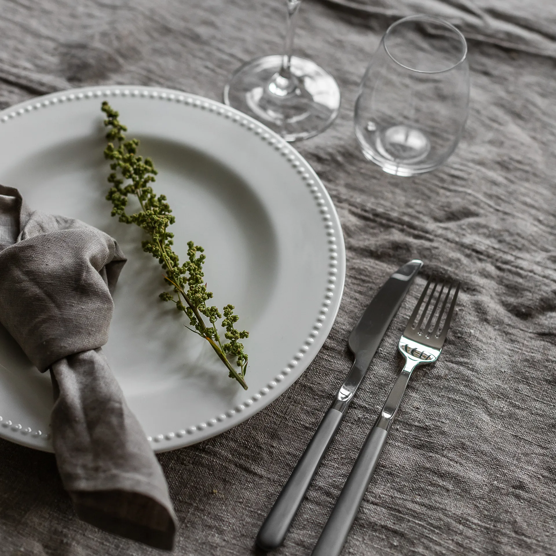 Dots プレート 28 cm 4パック, Creamy white Scandi Living | スカンジリビング