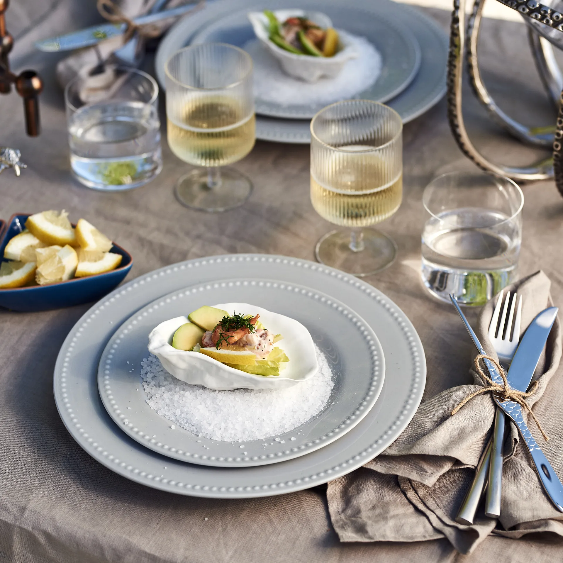 Dots プレート 28 cm 4パック, Grey Scandi Living | スカンジリビング