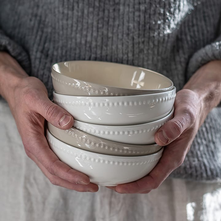Dots ブレックファースト ボウル 60 cl 4パック, Creamy white Scandi Living | スカンジリビング