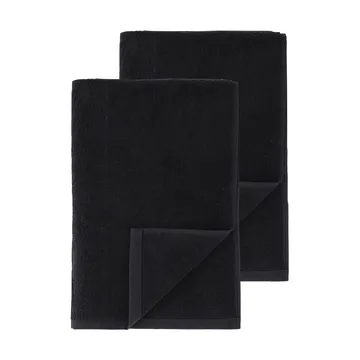 Drift バスタオル 100x150 cm 2パック - Black - Scandi Living