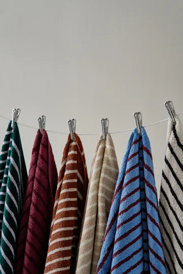 Drift バスタオル 100x150 cm 2パック - Green-purple - Scandi Living | スカンジリビング