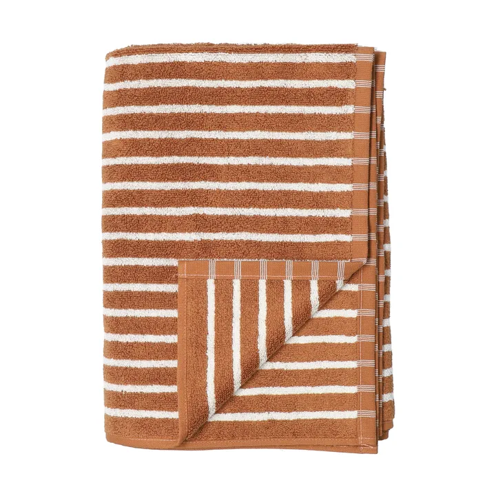 Drift バスタオル 100x150 cm - Brown-white - Scandi Living | スカンジリビング