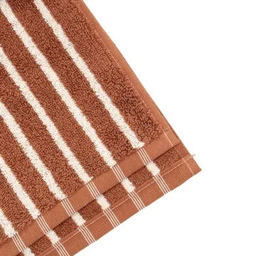 Drift バスタオル 100x150 cm - Brown-white - Scandi Living | スカンジリビング