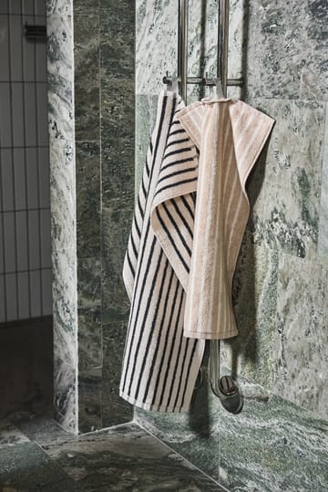 Drift タオル 30x50 cm - Beige-white - Scandi Living | スカンジリビング