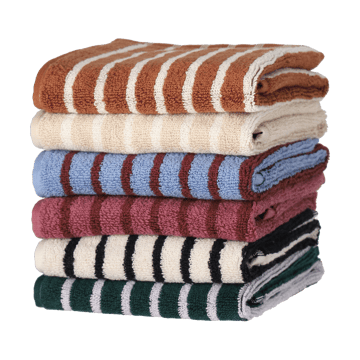 Drift タオル 30x50 cm - Beige-white - Scandi Living | スカンジリビング
