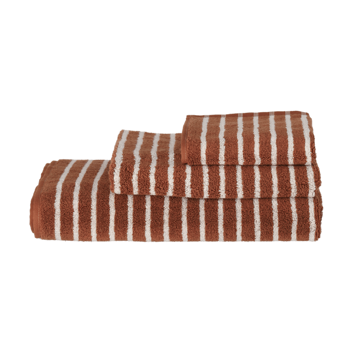 Drift タオル 30x50 cm, Brown-white Scandi Living | スカンジリビング