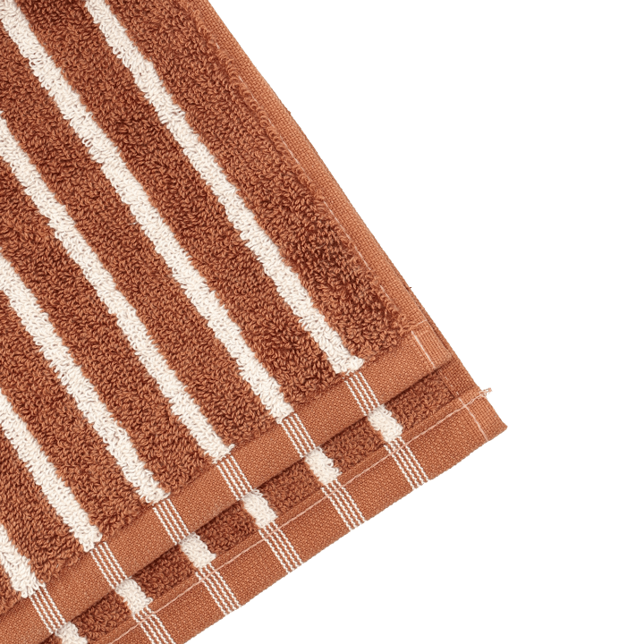 Drift タオル 30x50 cm, Brown-white Scandi Living | スカンジリビング