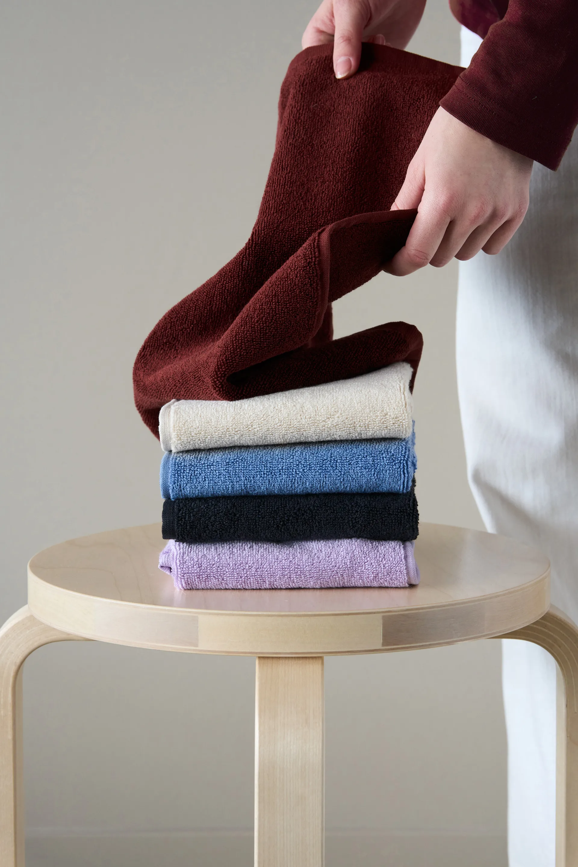 Drift タオル 30x50 cm, Red Scandi Living | スカンジリビング