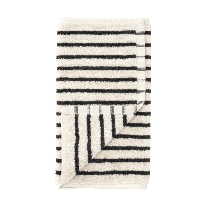 Drift タオル 30x50 cm - White-black - Scandi Living | スカンジリビング