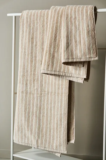 Drift タオルセット 4個 - Beige-White - Scandi Living