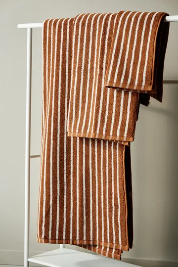 Drift タオルセット 4個 - Brown-White - Scandi Living