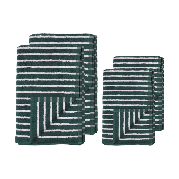 Drift タオルセット 4個 - Green-Lilac - Scandi Living