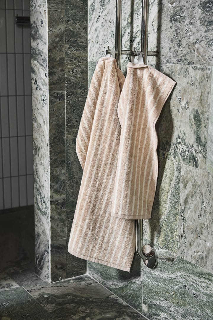 Drift タオル 50x70 cm, Beige-white Scandi Living | スカンジリビング