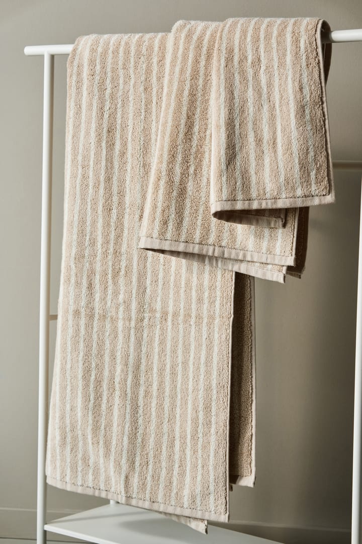 Drift タオル 50x70 cm, Beige-white Scandi Living | スカンジリビング