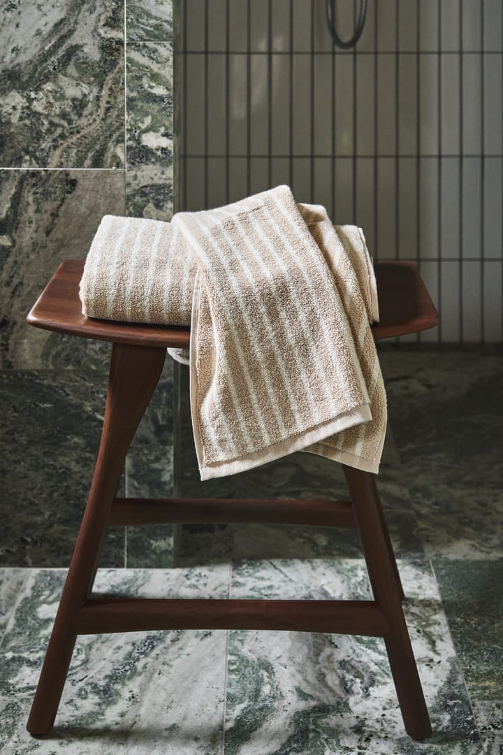 Drift タオル 50x70 cm, Beige-white Scandi Living | スカンジリビング