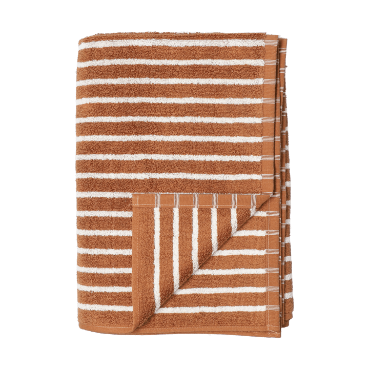 Drift タオル 50x70 cm - Brown-white - Scandi Living | スカンジリビング