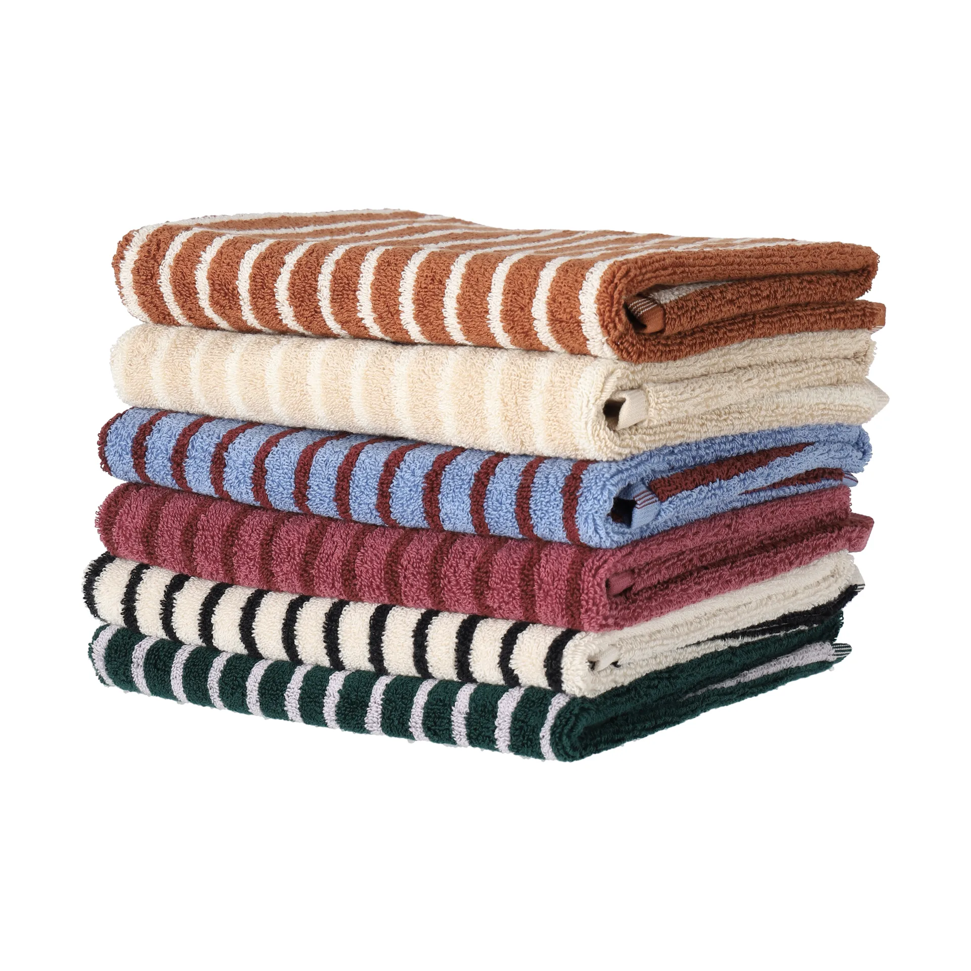 Drift タオル 50x70 cm, Brown-white Scandi Living | スカンジリビング