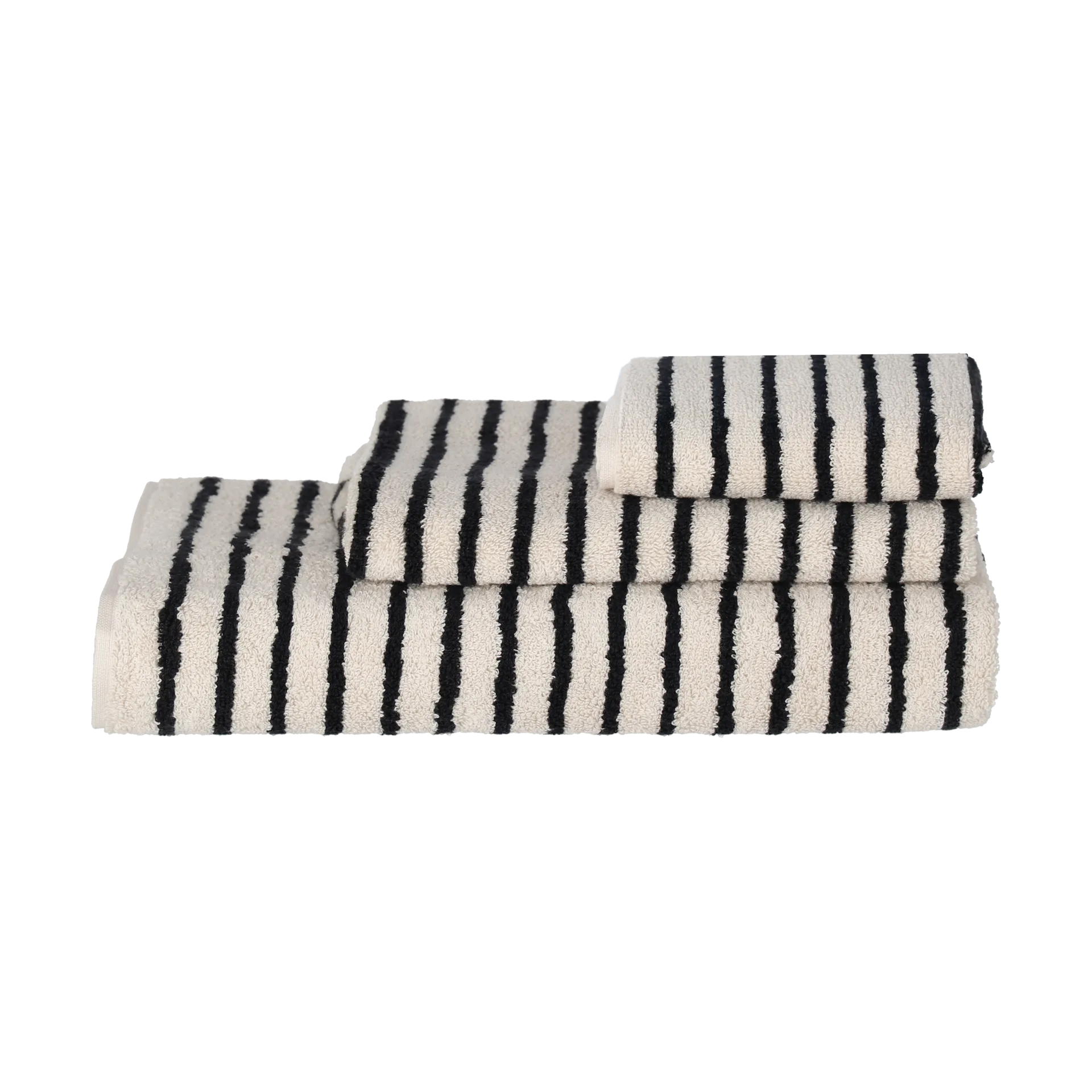Drift タオル 50x70 cm, White-black Scandi Living | スカンジリビング