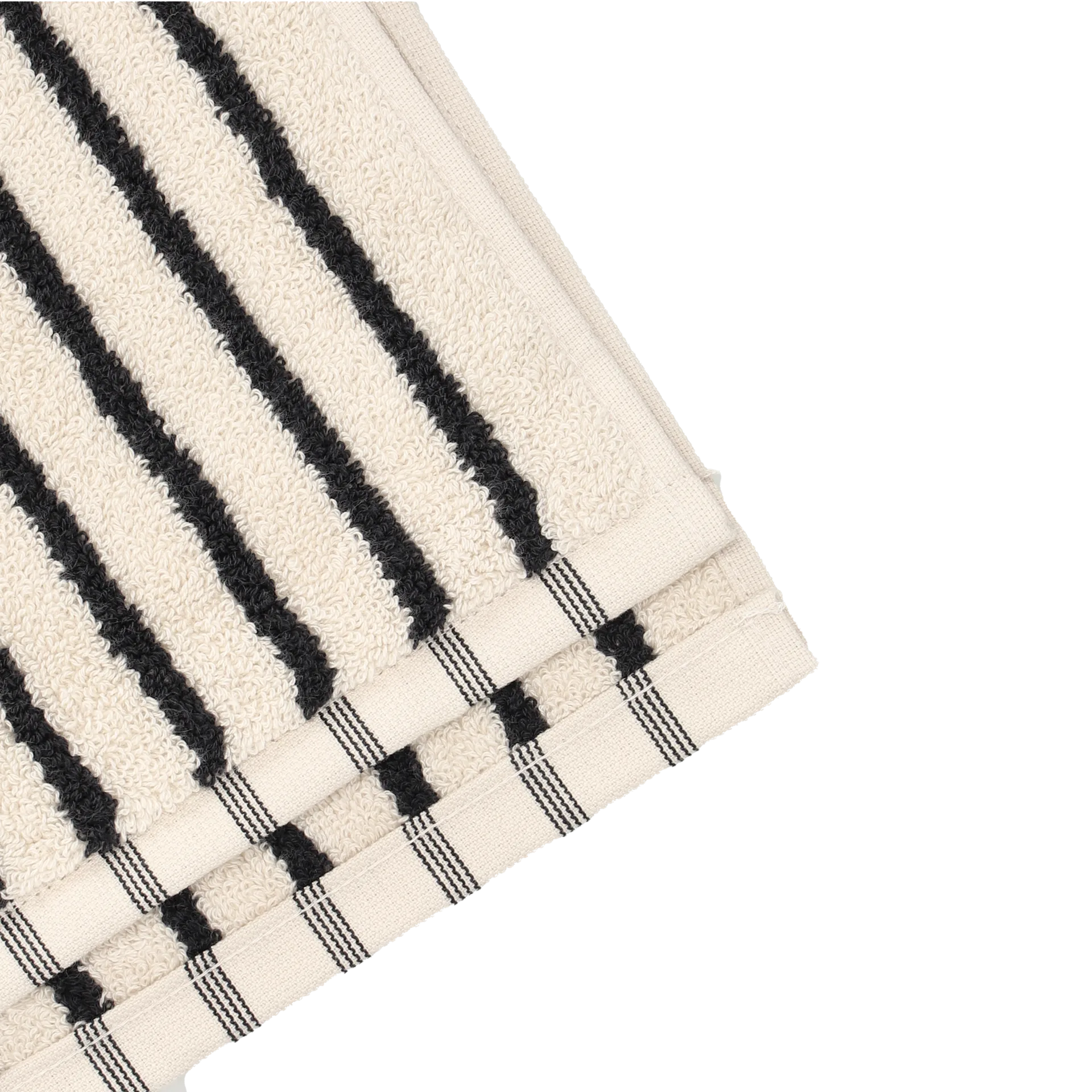Drift タオル 50x70 cm, White-black Scandi Living | スカンジリビング