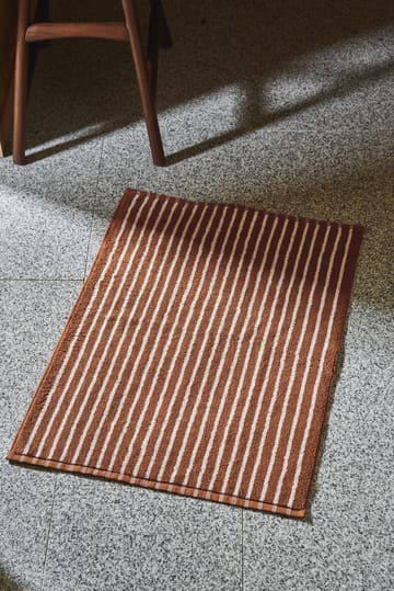 Drift バスマット 50x70cm - Brown-white - Scandi Living | スカンジリビング