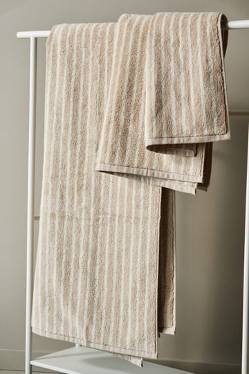 Drift バスタオル 70x140 cm - Beige-white - Scandi Living | スカンジリビング