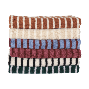 Drift バスタオル 70x140 cm - Brown-white - Scandi Living | スカンジリビング