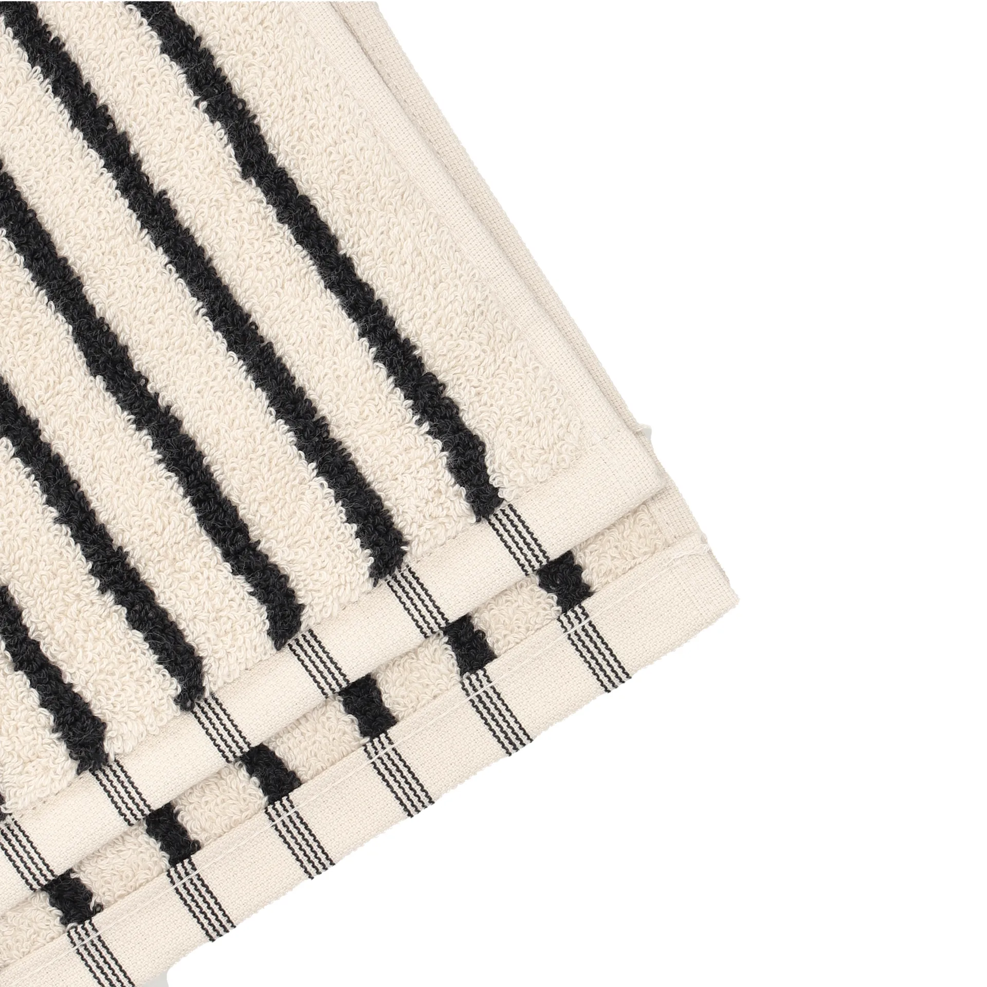 Drift バスタオル 70x140 cm, White-black Scandi Living | スカンジリビング