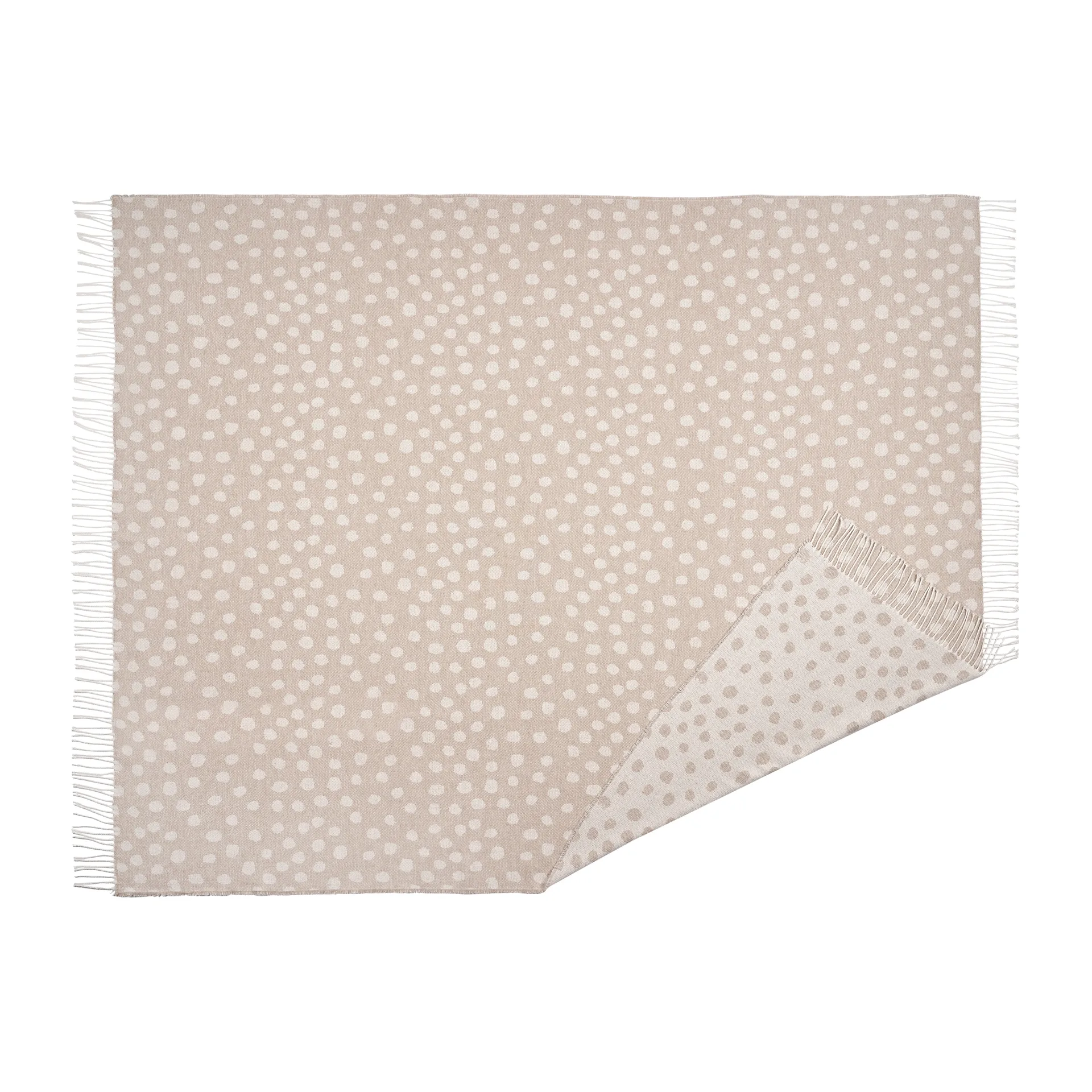 Droplets コットンスロー 130x185 cm, Beige Scandi Living | スカンジリビング