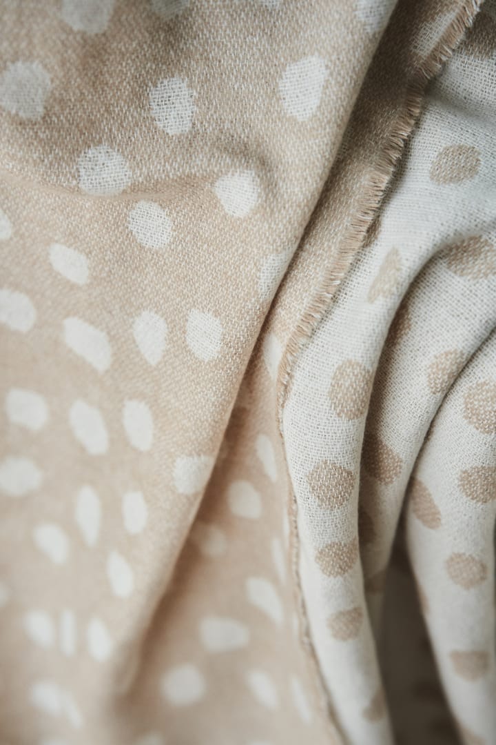 Droplets コットンスロー 130x185 cm, Beige Scandi Living | スカンジリビング