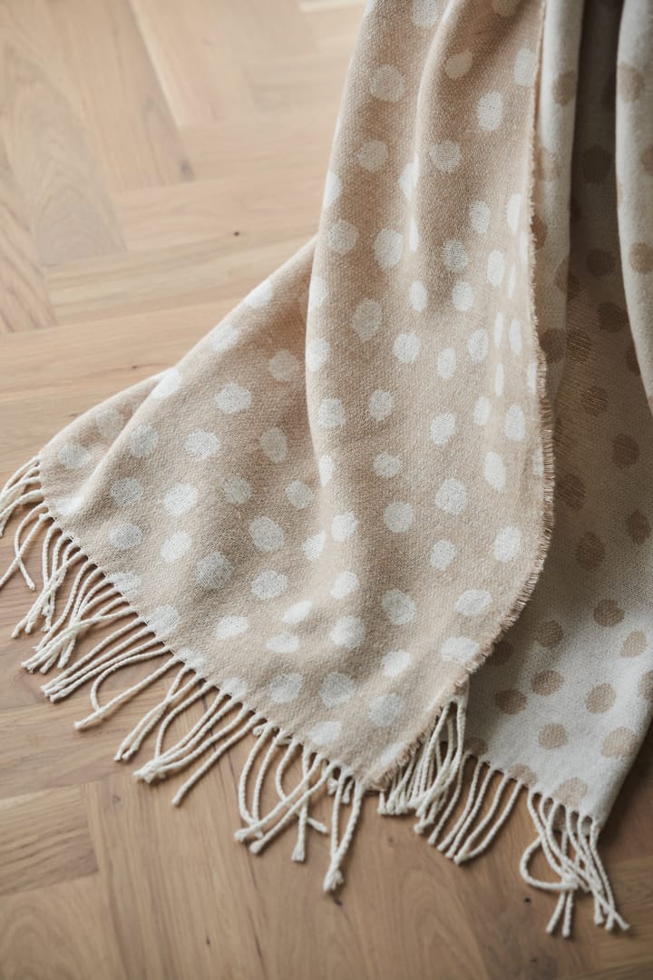 Droplets コットンスロー 130x185 cm, Beige Scandi Living | スカンジリビング