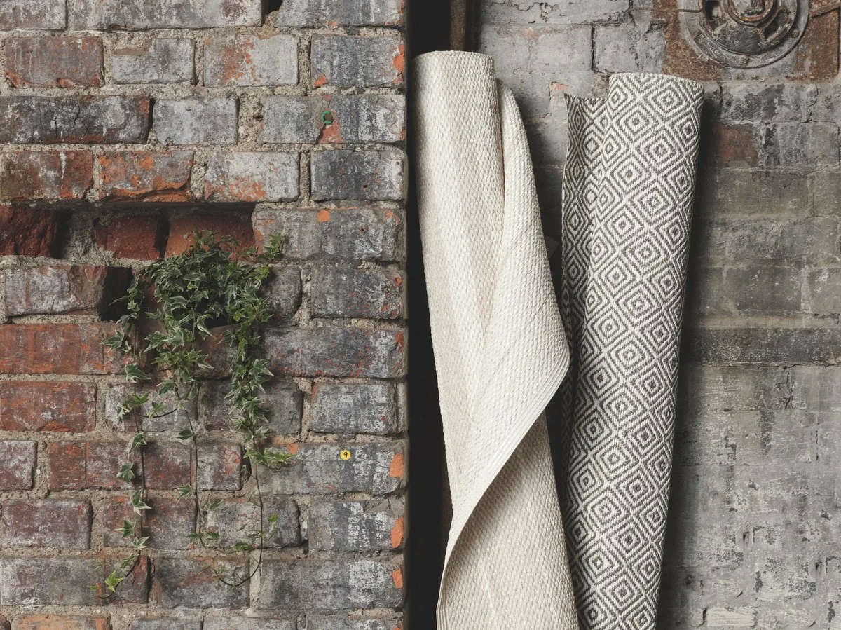 Fade ラグ ラージ コンクリート (グレー), 200x200cm Scandi Living | スカンジリビング