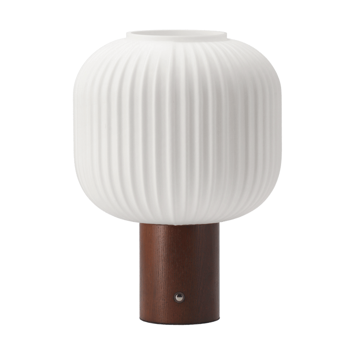 Fair ポータブルテーブルランプ - Frosted glass-dark stained ash - Scandi Living | スカンジリビング