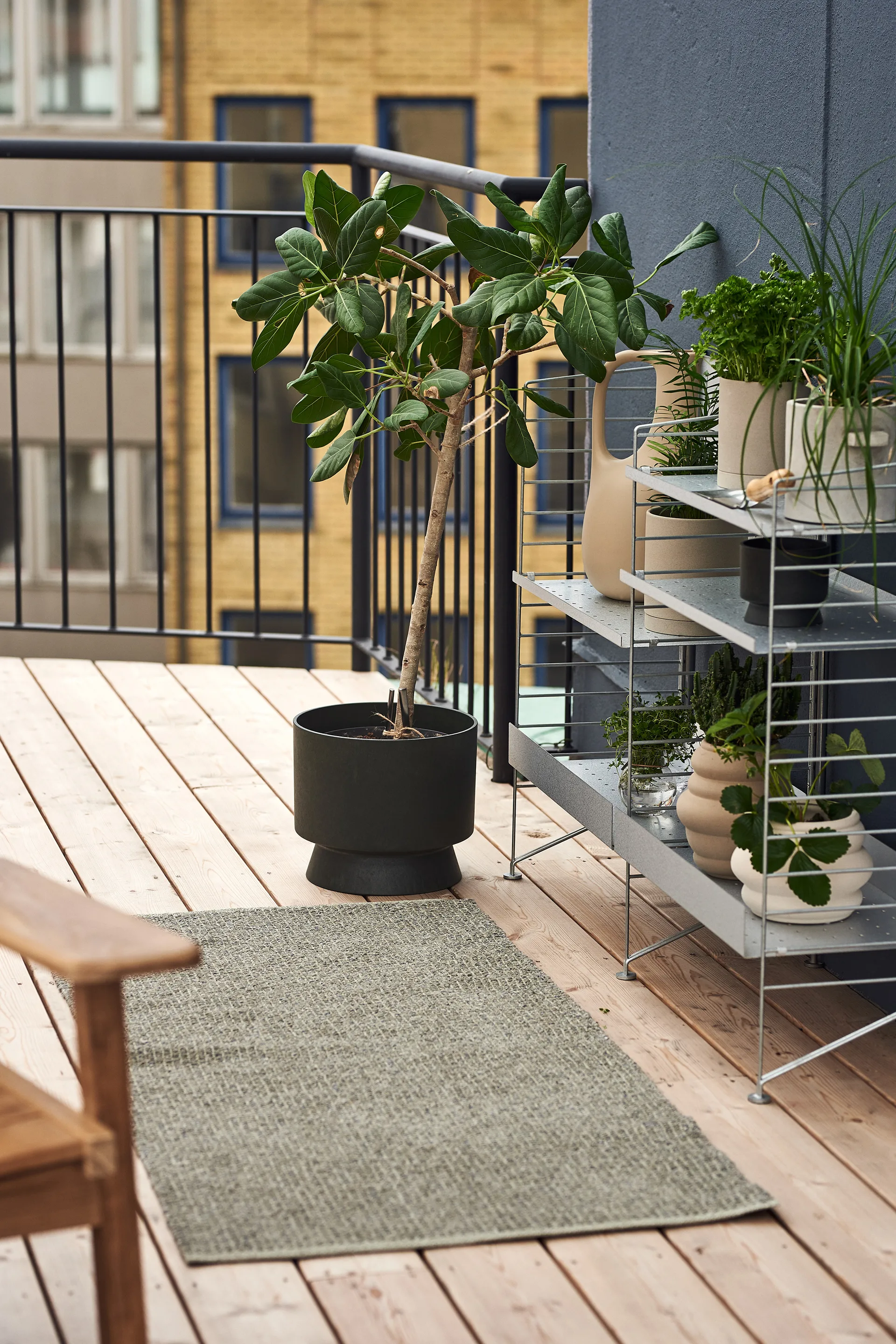 Fallow ラグ dusty green, 70x200cm Scandi Living | スカンジリビング