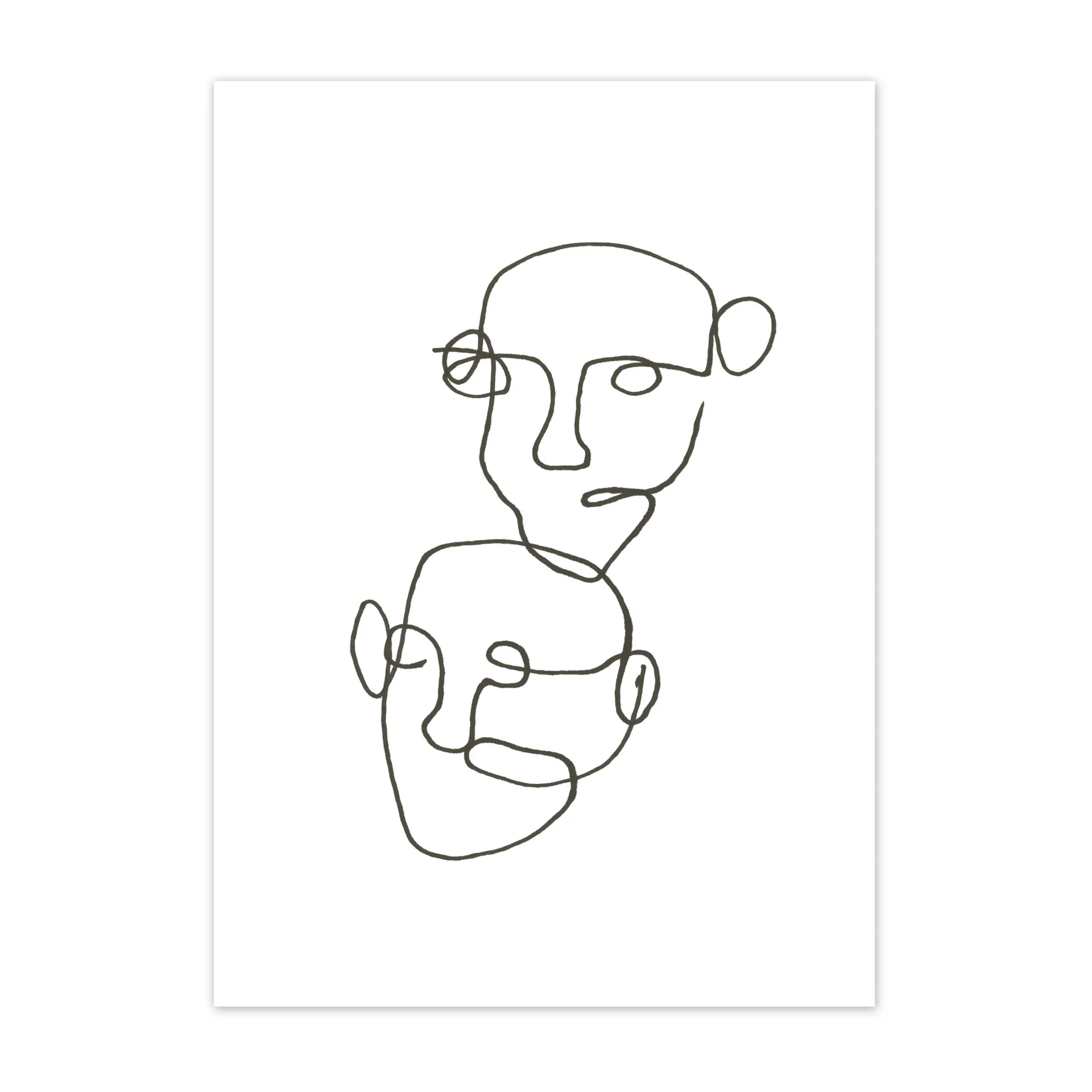 Figurative ポスター black, 30x40 cm Scandi Living | スカンジリビング