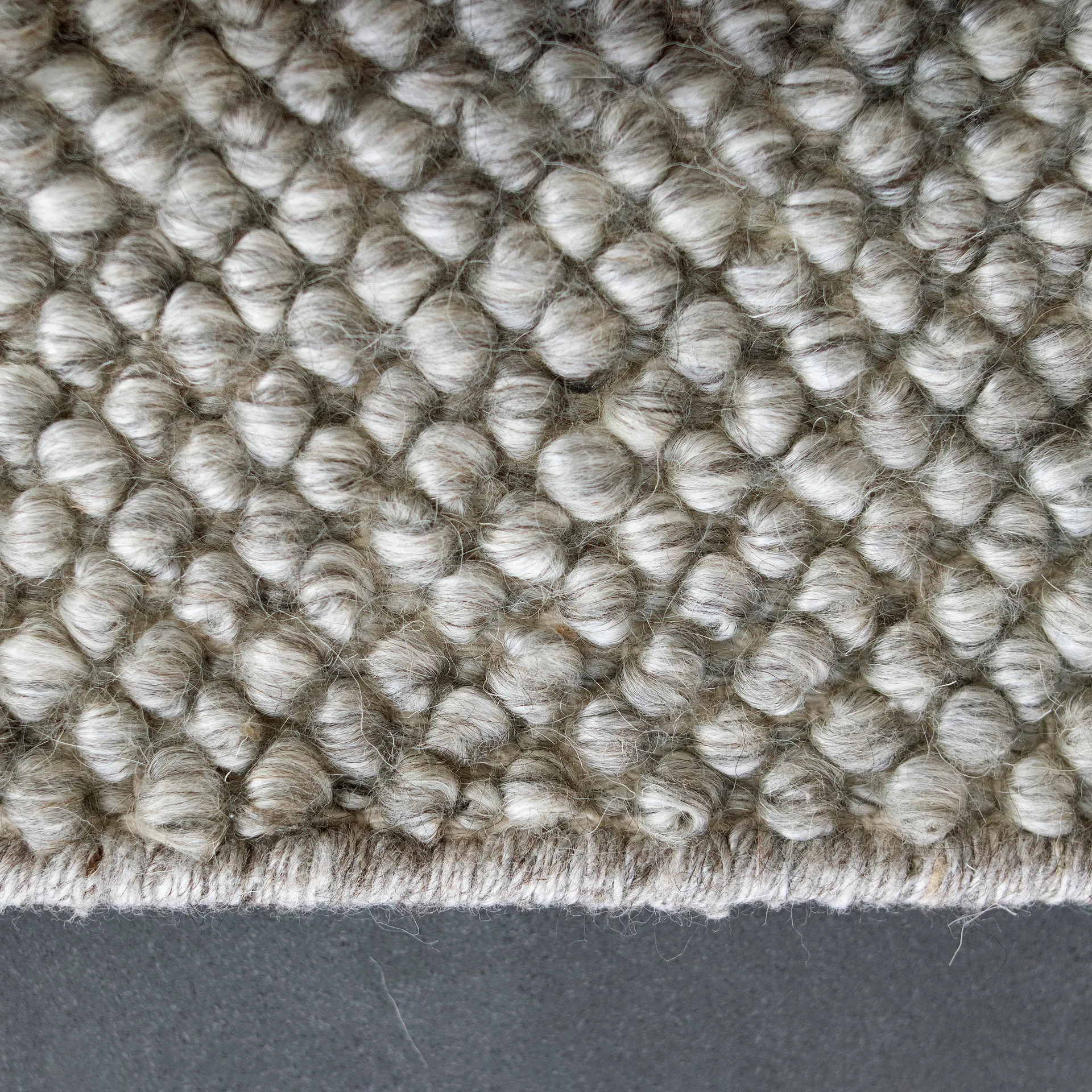 Flock ウールカーペット ネイチャー グレー, 170x240 cm Scandi Living | スカンジリビング
