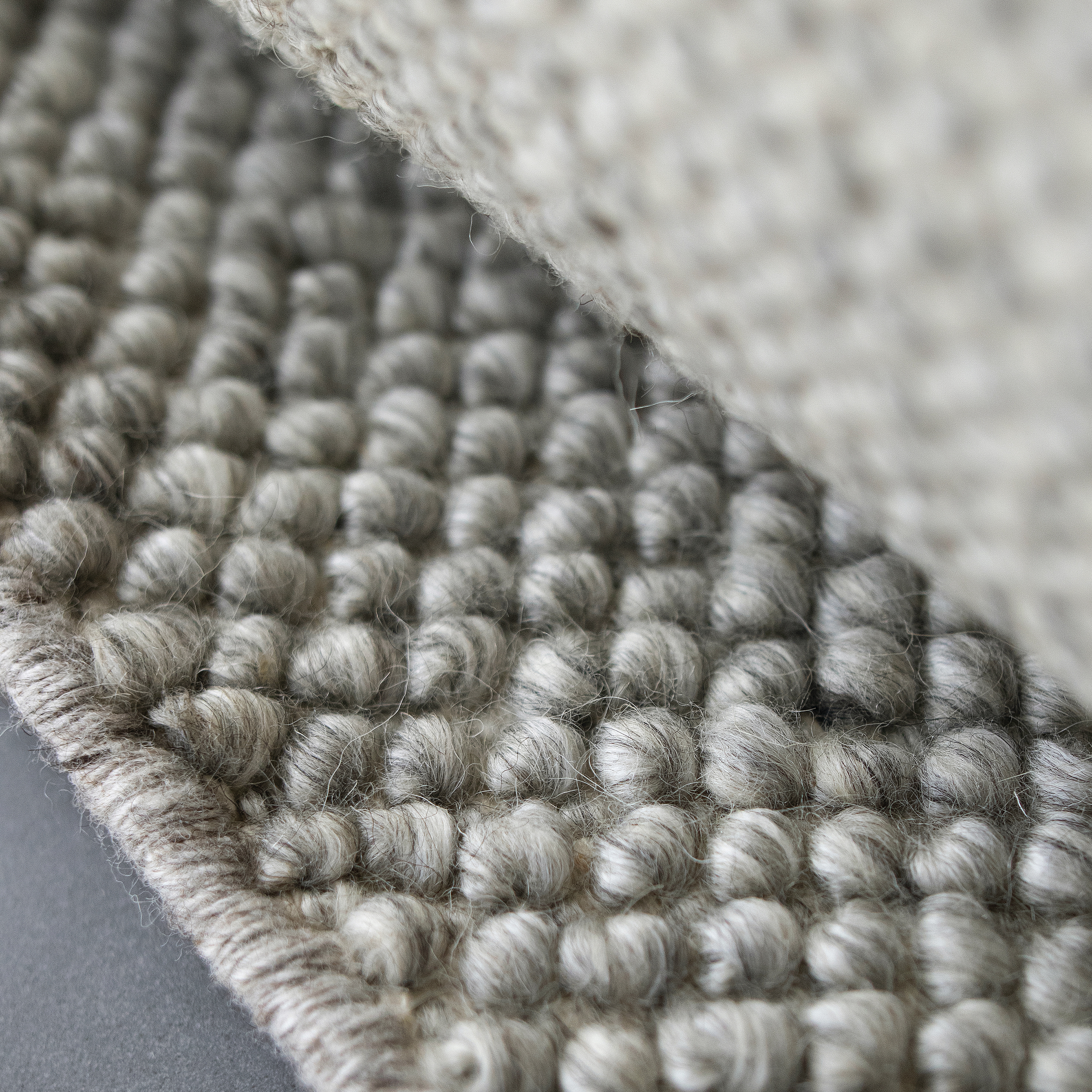 scandi living ウール ラグ Braided ウールカーペット ラグ