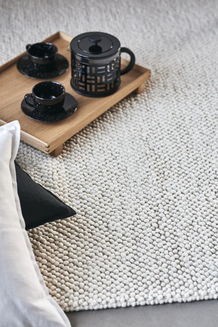 Flock ウールカーペット natural white, 170x240 cm Scandi Living | スカンジリビング