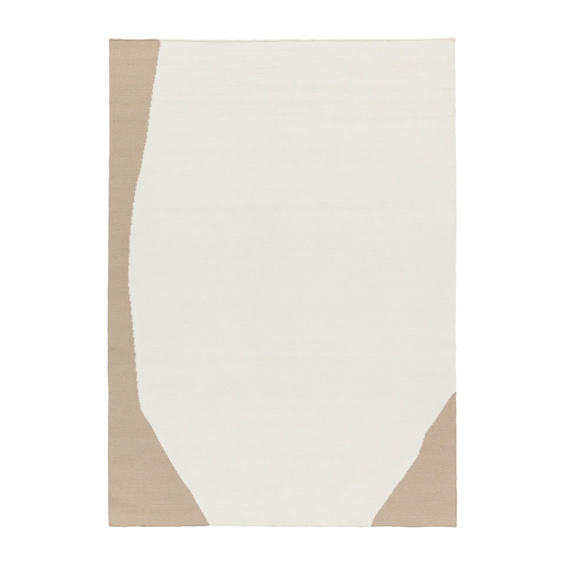 Flow ケリムラグ  white-beige, 170x240 cm Scandi Living | スカンジリビング