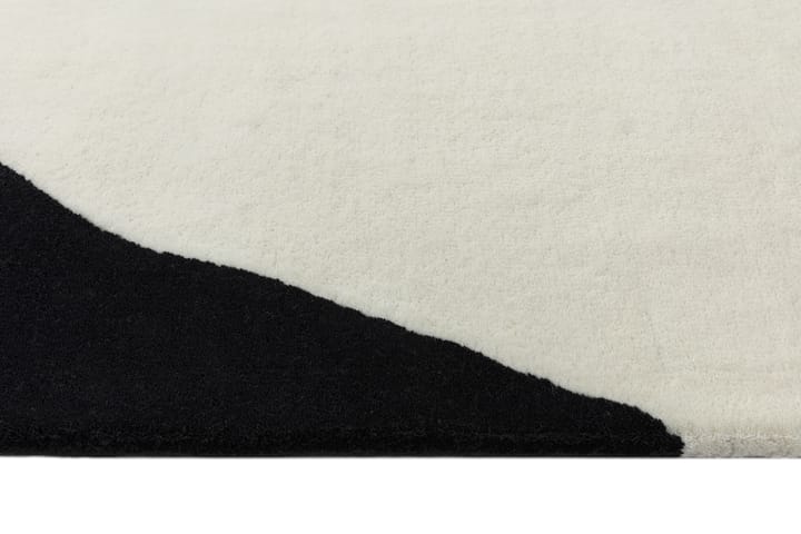 Flow ウールカーペット white-black, 170x240 cm Scandi Living | スカンジリビング