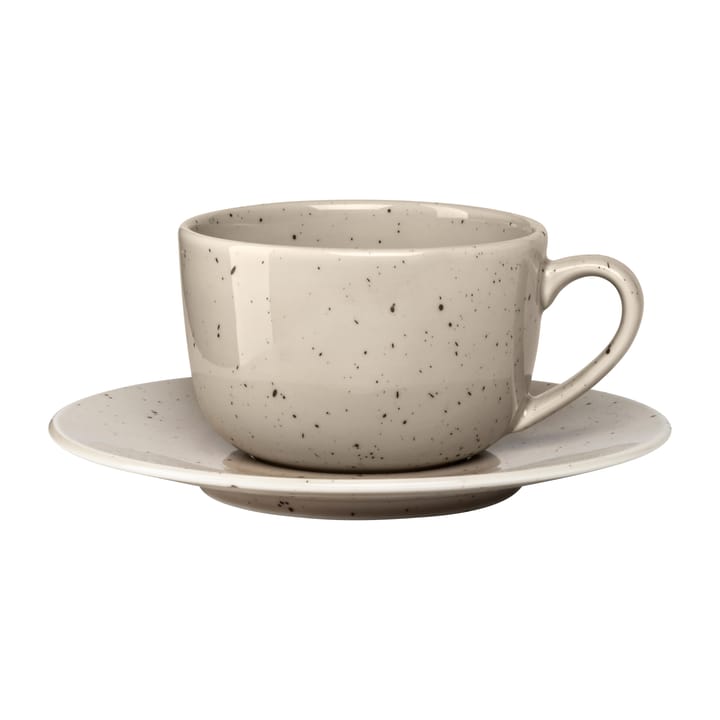 Freckle ソーサー付きカップ 26 cl - Beige - Scandi Living | スカンジリビング