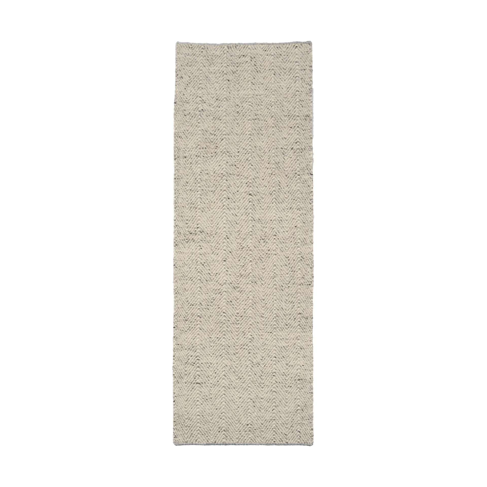 Furrow ウールラグ natural white/grey, 80x240 cm Scandi Living | スカンジリビング