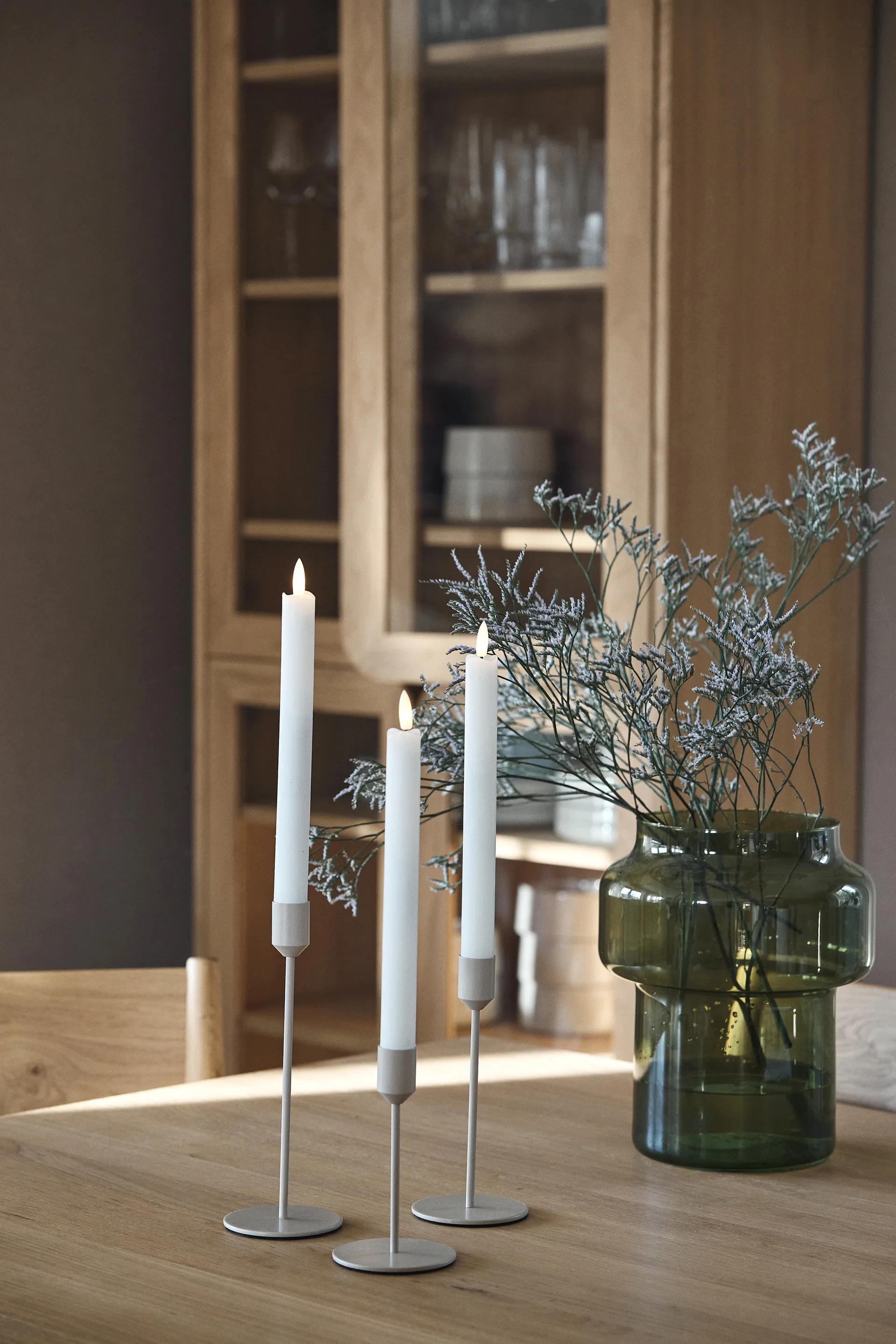 Glare キャンドルホルダー 18 cm, Greige Scandi Living | スカンジリビング