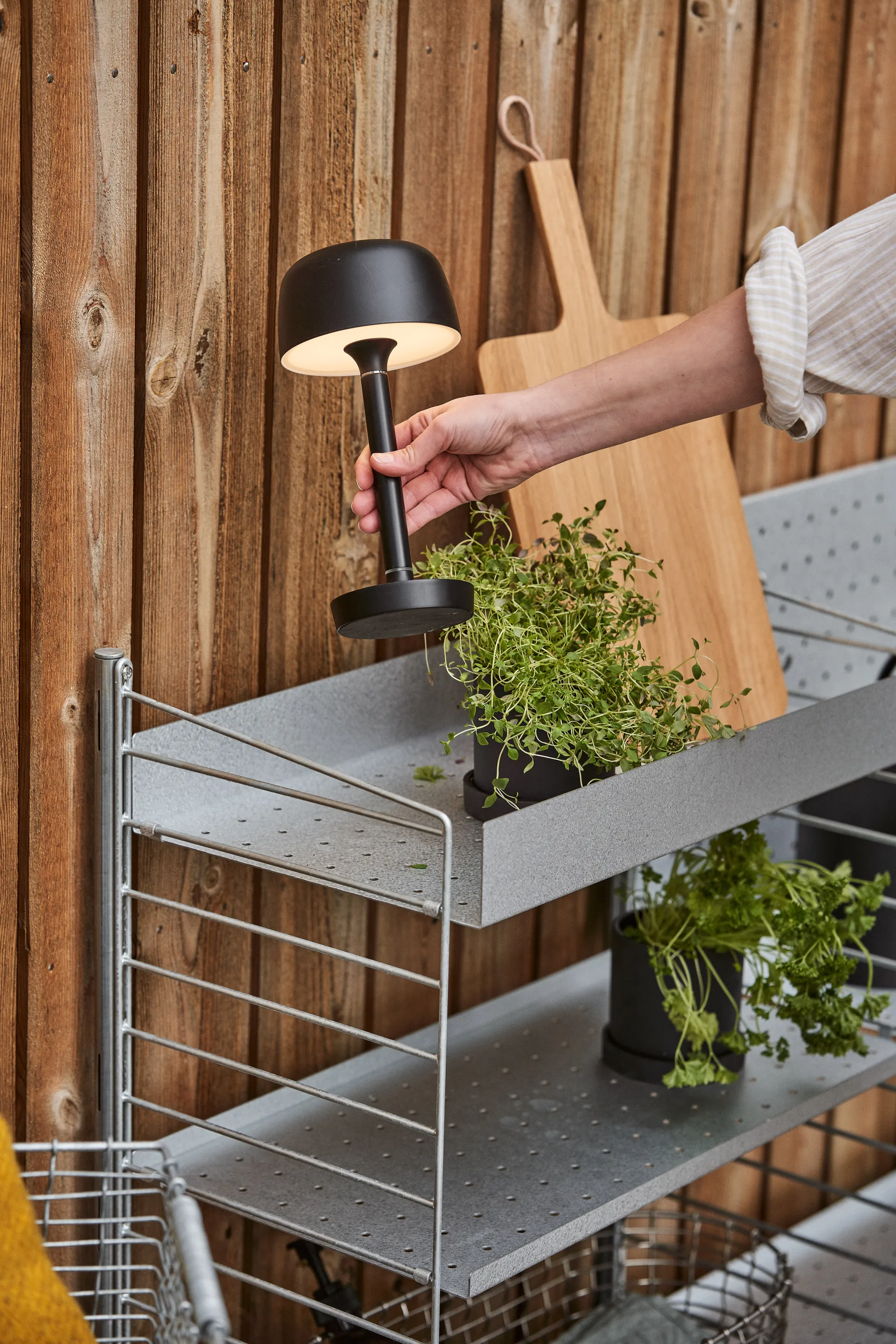 Halo ポータブルランプ 25.5 cm, Black Scandi Living | スカンジリビング