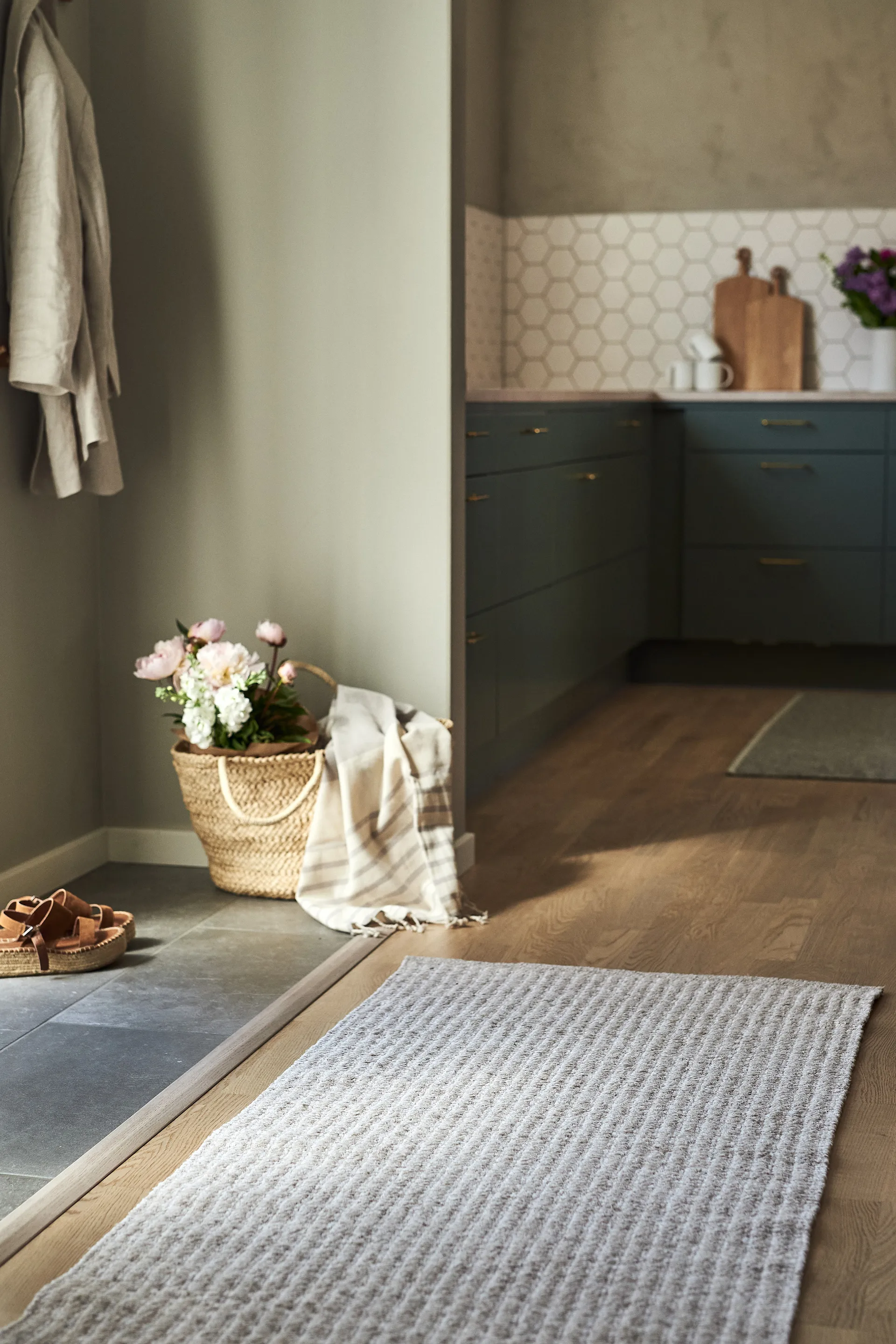 Harvest ラグ beige, 70x250cm Scandi Living | スカンジリビング