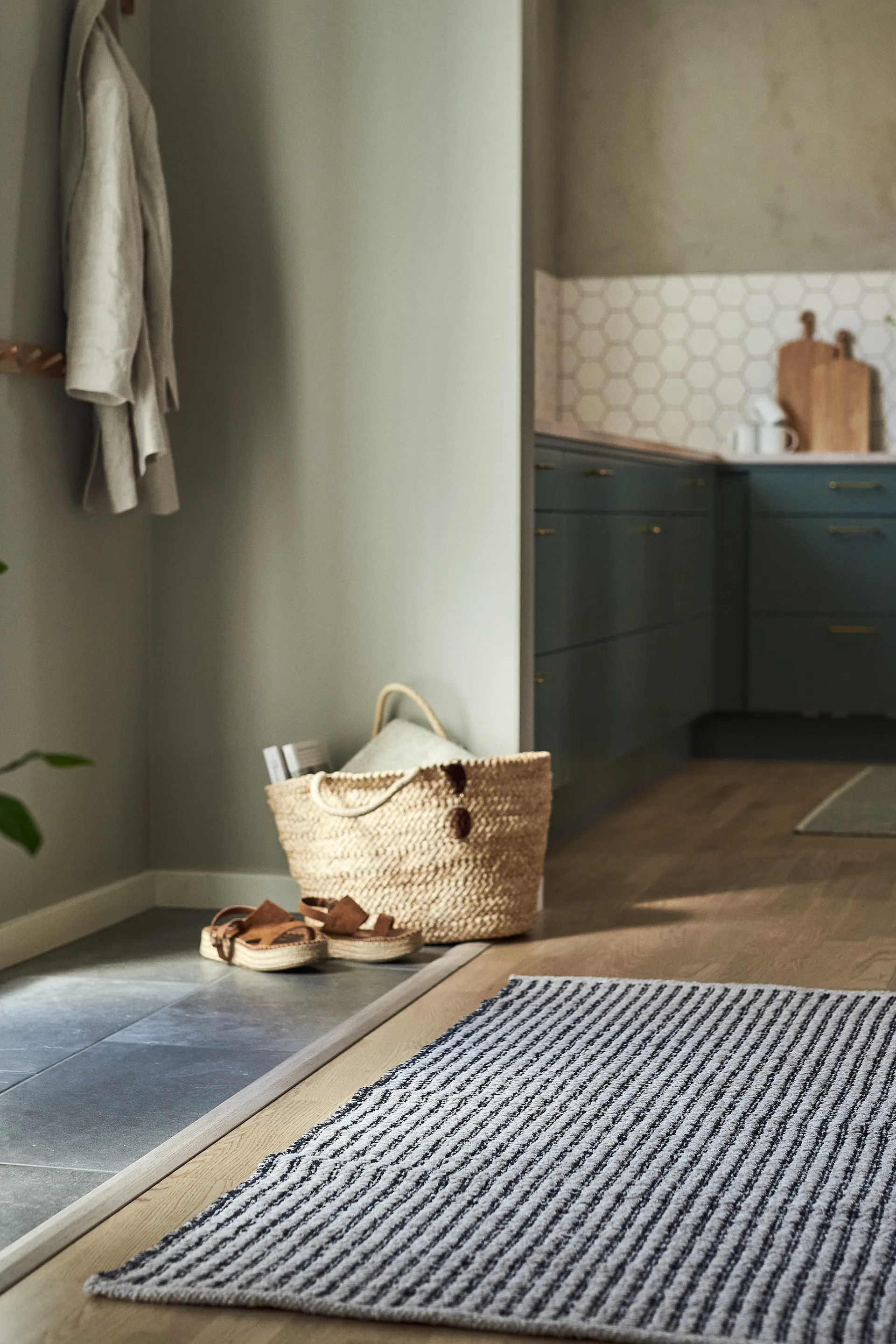 Harvest ラグ beige-black, 70x250cm Scandi Living | スカンジリビング