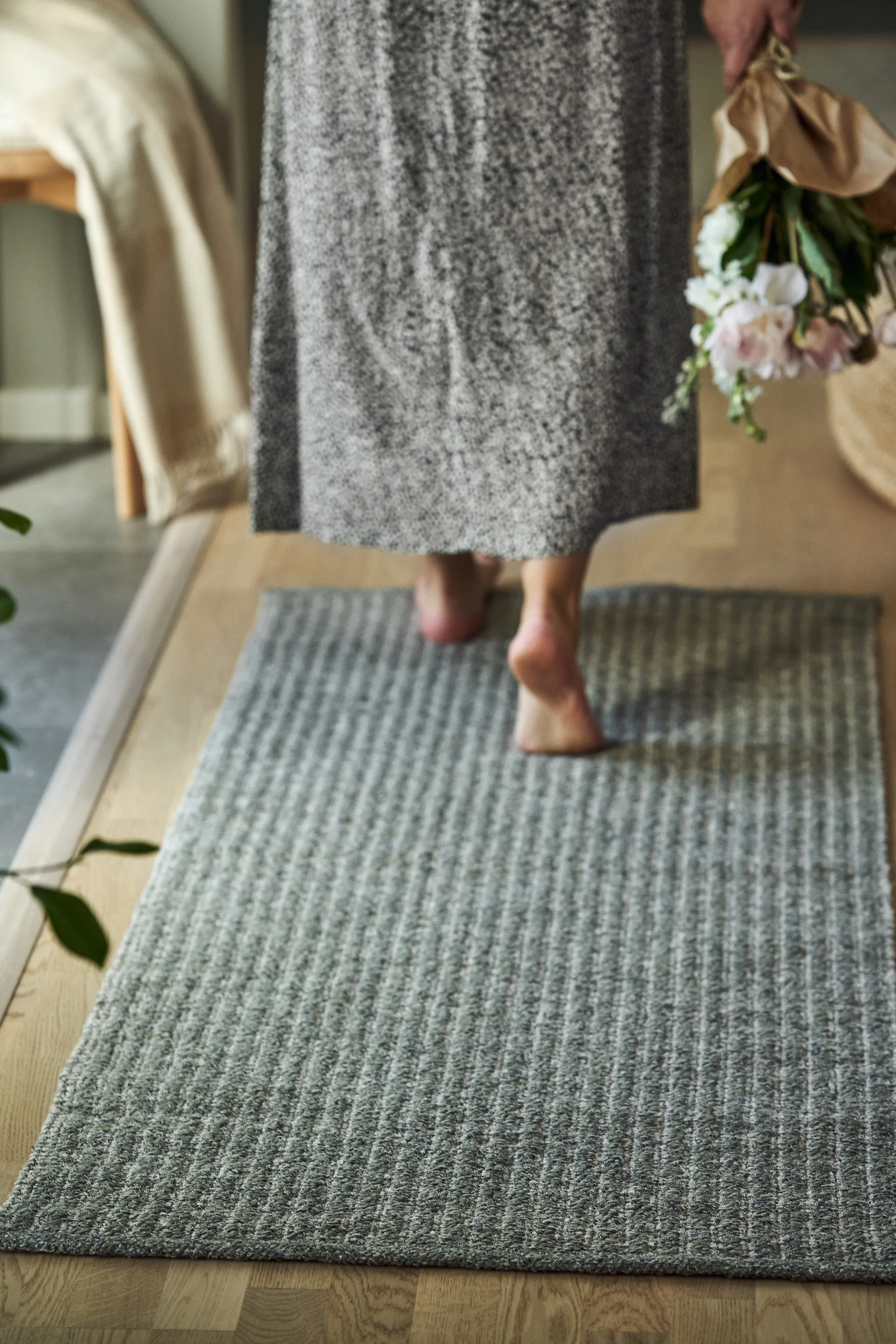 Harvest ラグ dusty green, 70x250cm Scandi Living | スカンジリビング
